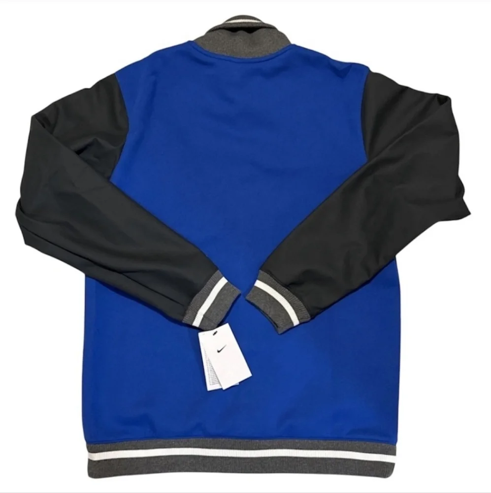 NWT Men's Nike Varsity Jacket in Blue and Black - Picture 7 of 10